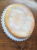 Torta versata con crema pasticcera