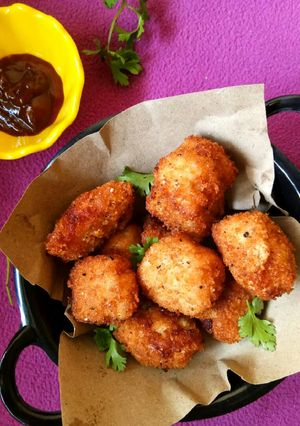 A picture of Chicken nuggets.