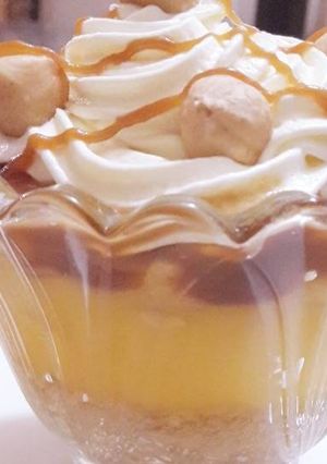 صورة لوصفة طبقات الموز والكراميل