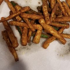 A picture of Zucchini Fries w/ lemon aoili.
