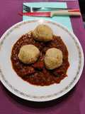 Goulash con canederli allo speck