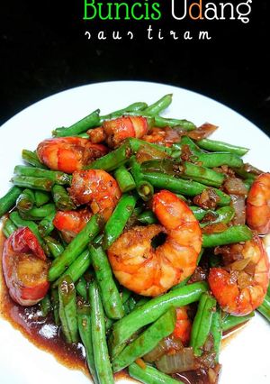 Foto resep Buncis Udang Saus Tiram