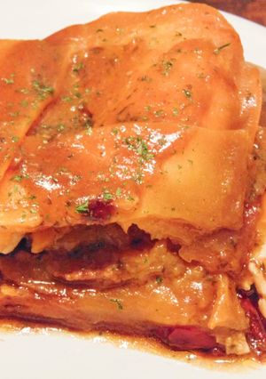 A picture of Chicken & Butternut Squash Lasagne.