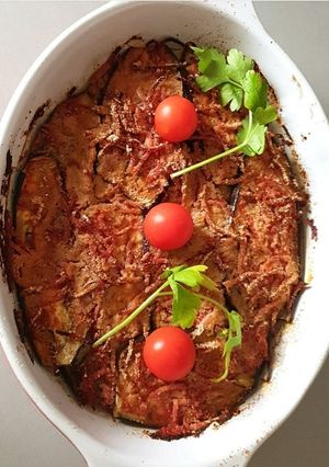 Une photo de Gratin d'aubergines