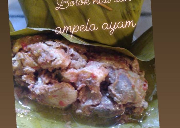 Botok hati dan ampela ayam