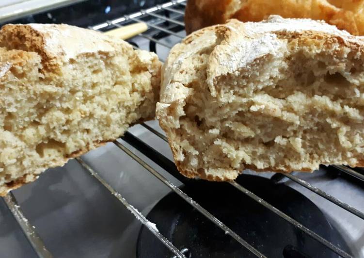 Pan sin amasar, sin reposar y con levadura química