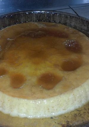Una foto de Flan casero en microondas