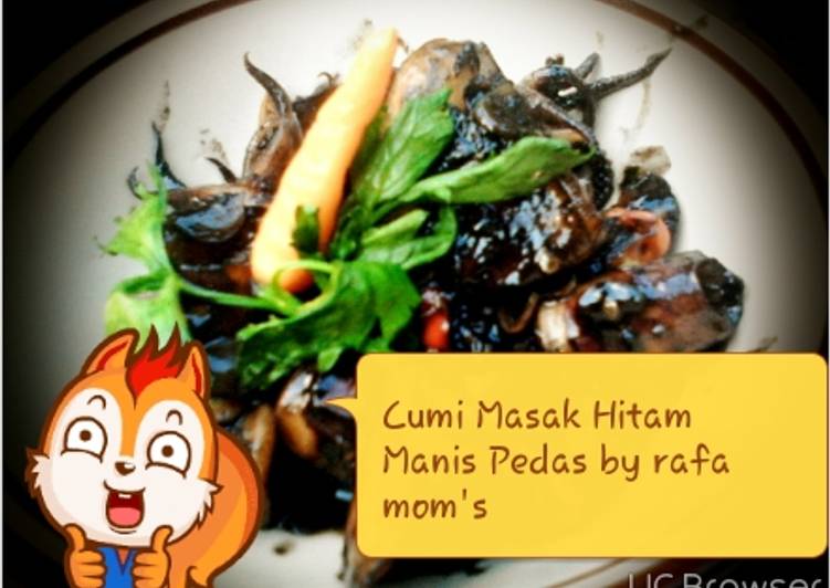 Cumi Masak Hitam Manis Pedas