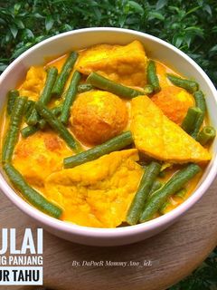 Foto resep Gulai Kacang Panjang Telur Tahu