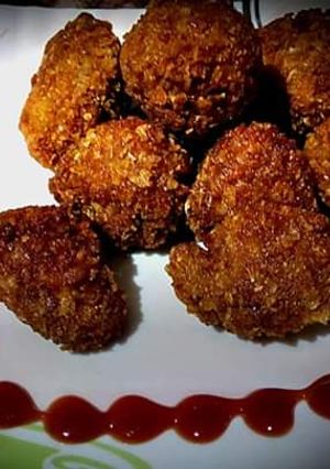 A picture of Crispy egg popcorn.