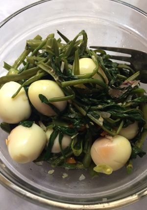 Foto resep Tumis kangkung telur puyuh