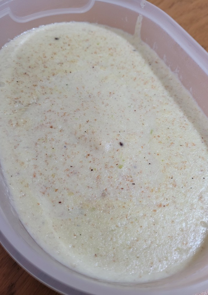 Una foto de Bechamel de calabacín con Thermomix