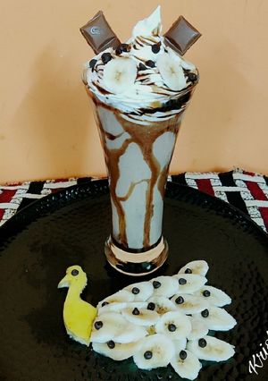 A picture of Banana Chocolate milkshake.