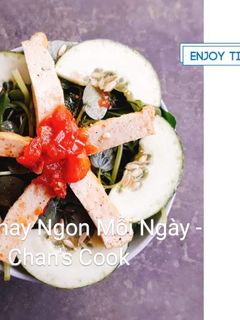 Hình của món Rau càng cua trộn chay.