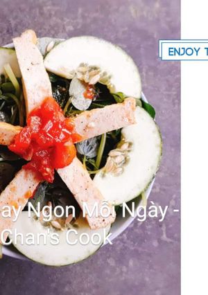Hình của món Rau càng cua trộn chay.