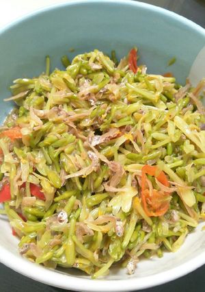 Foto resep Tumis Bunga Pepaya dan Teri