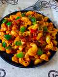 देशी इंडियन स्टाइल मैकरॉनी पास्ता (desi Indian style macaroni pasta)