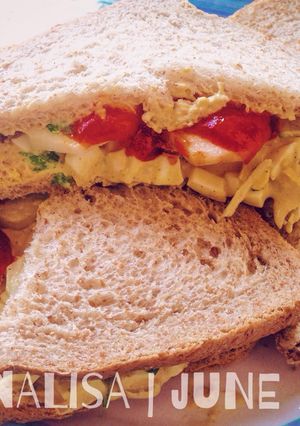 Foto resep Egg salad sandwich low carb