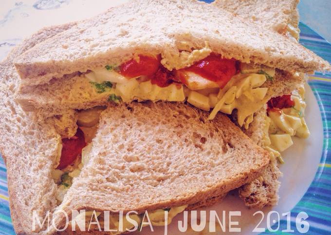 Cara Gampang Menyiapkan Egg salad sandwich low carb, Menggugah Selera