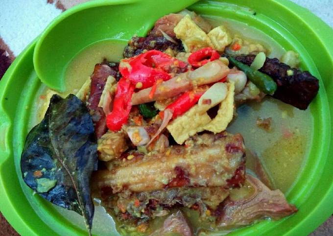 Resep Ikan Pari Iwak Pe Dan Gori Kuah Santan Oleh Atika Candra