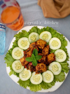 A picture of Peppered tofu(awara).