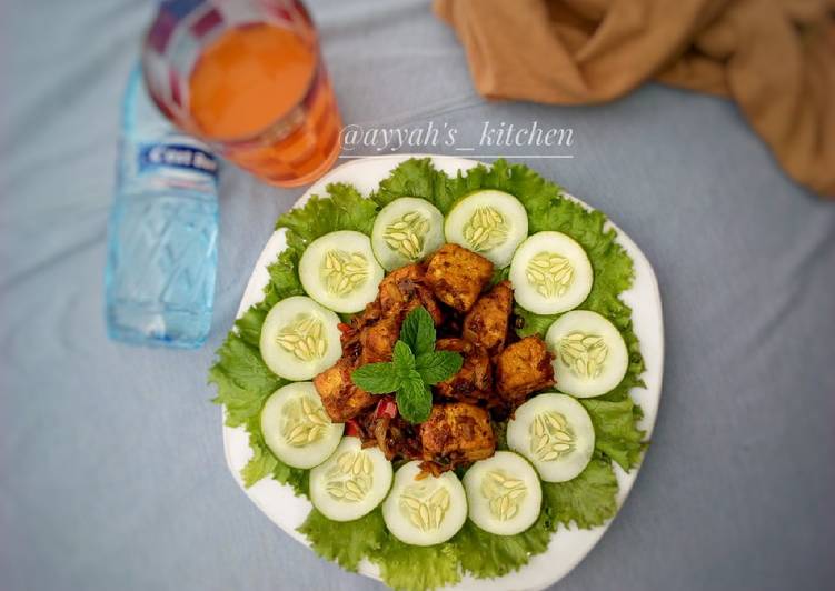 Peppered tofu(awara)