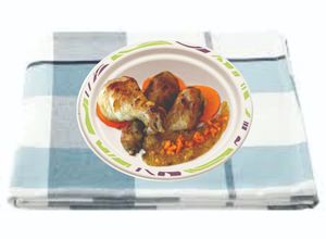 Una foto de Pollo con salsa crema de kaki