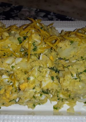 Una foto de Ensalada de papa y huevo