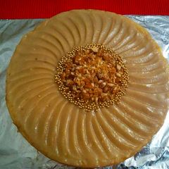Sponge caramel icing A picture of Sponge caramel icing.
