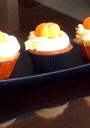 Una foto de Cupcakes de calabaza