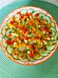 Gurkencarpaccio 🥒mit Paprika - 🍎 Obst - Tatar