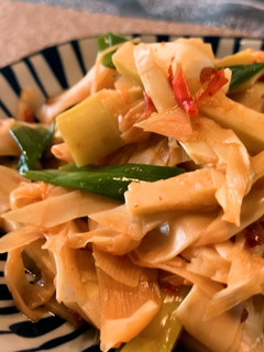 辣豆瓣醬炒桂竹筍 的食譜成品照片