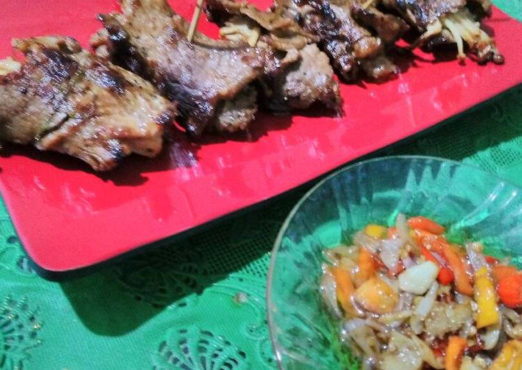 Resep Beef roLL enoki +sambaL iris, Menggugah Selera