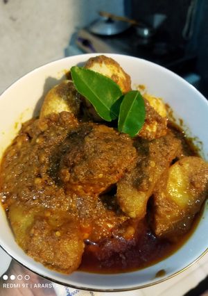 Foto resep Rendang telur kentang #simpel