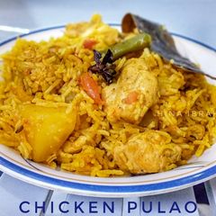 A picture of Chicken Pulao.