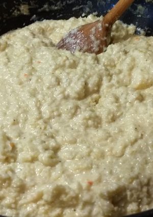 Low carb karfiol rizottó recept fotója