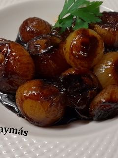 Una foto de Cebollitas francesas glaseadas -guarnición para solomillo-