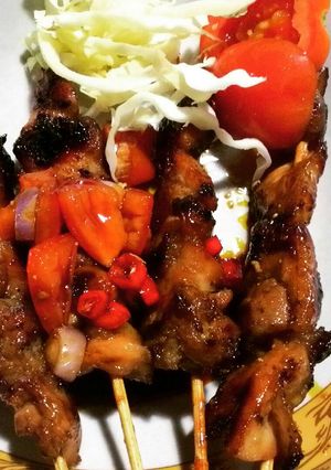 Foto resep Sate Ayam Pedes Anget.