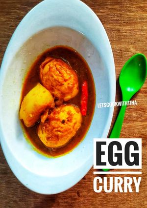 A picture of Egg Curry.