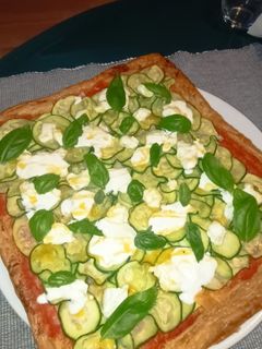 Una foto de Hojaldre de calabacín