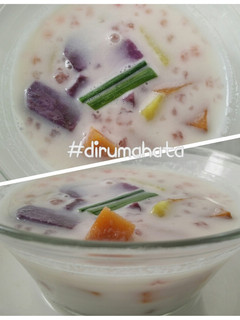 Foto resep Kolak Rainbow Kuah Susu Santan