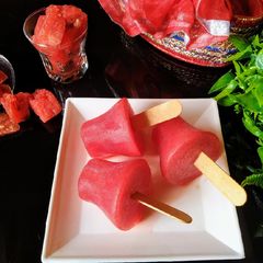 A picture of Watermelon popsicles.