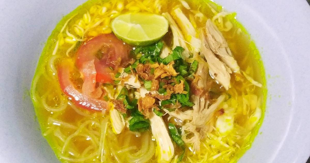 Resep Resep Soto Ayam Bening Kuning Ala Mamicay Oleh Mamicay Cookpad