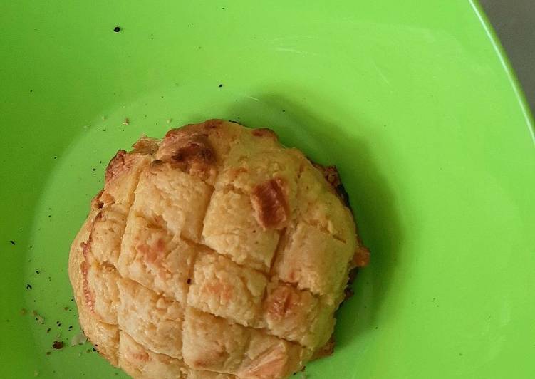Cara buat DS7. Roti Melon Doraemon Abal Abal (no oven, no mixer) Sederhana Untuk Jualan