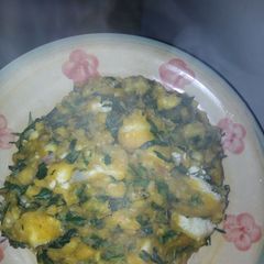A picture of Yam porridge #RC#.
