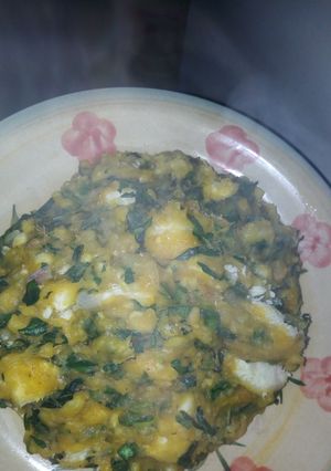 A picture of Yam porridge #RC#.