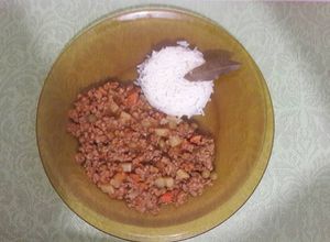 Una foto de Picadillo de carne molida casero