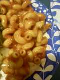 Cavatappi, Corkscrew and Tomatoes and Bacon