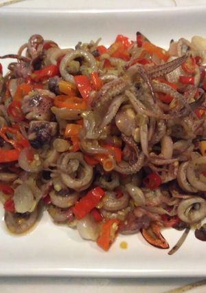 Foto resep Cumi sambal matah versi matang 🐙🐙