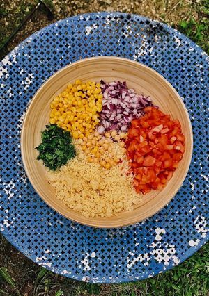Una foto de Tabbule de garbanzos